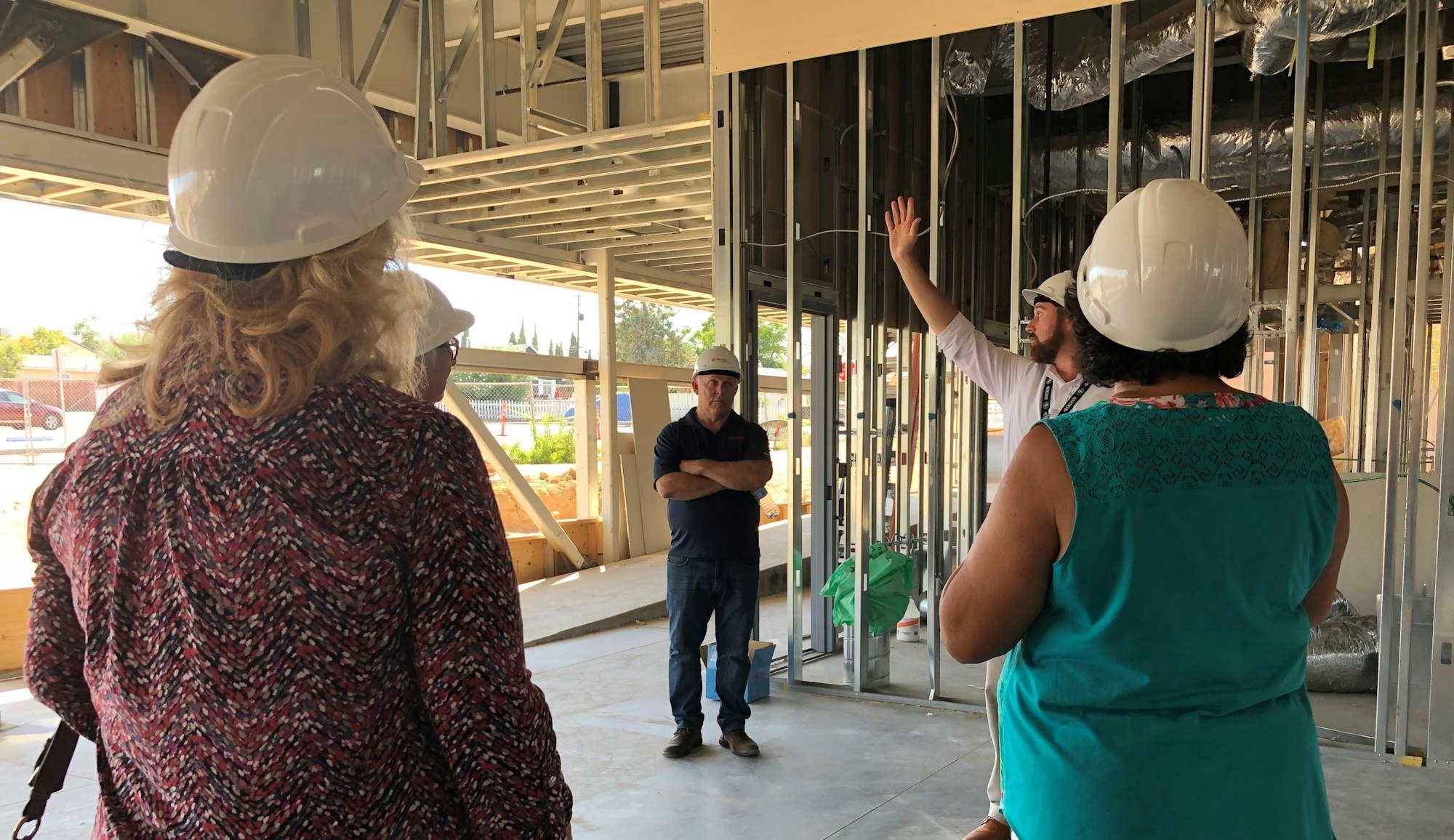 Board Members take a tour of the new West Side Family